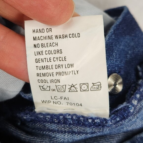 Woolrich Overalls Womens Small Denim Jean Shorts Romper 90s Shortalls Casual - Picture 9 of 11